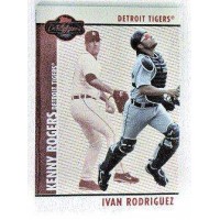 Ivan Rodriguez / Kenny Rogers Red Topps Co-Signers 2008