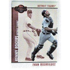 Ivan Rodriguez / Kenny Rogers Red Topps Co-Signers 2008