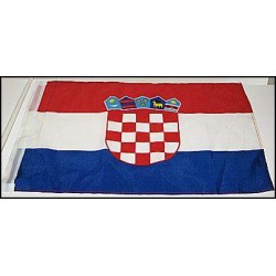 Croatia Soccer Car Flag