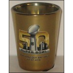 Super Bowl 50,  2oz Chrome Colour Shot Glass