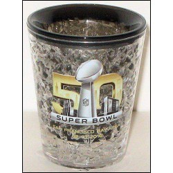 Super Bowl 50 Freezer Jelled Shot Glass