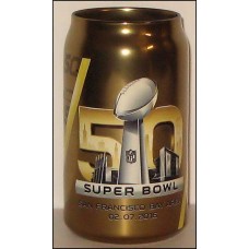 Super Bowl 50 Mirror Chrome Colour Glass Can