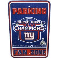 N.Y. Giants Super Bowl Champs Parking Sign
