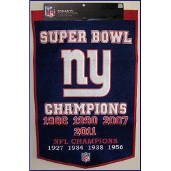New York Giants Dynasty Wool Banner