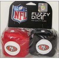 San Francisco 49ers Fuzzy Dice