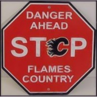 Calgary Flames  Stop Sign