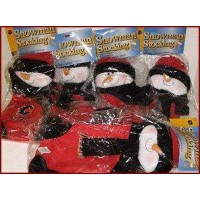 Calgary Flames Snowman Christmas Stocking