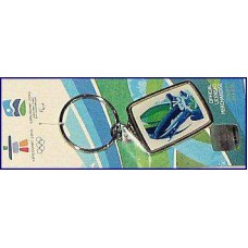 Bobsleigh Pewter Keychain 