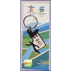 Man Bear Pewter Keychain 