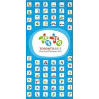Beach Towel Toronto 2015 Pan Am Primary Logo