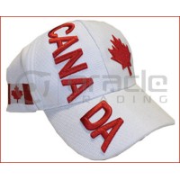 3D Canada Hat - White 3D Canada Hat - White