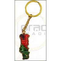 Portugal Map Keychain Portugal Map Keychain