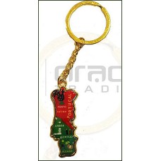 Portugal Map Keychain Portugal Map Keychain