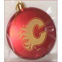 Calgary Flames Disk Shatterproof Tree Ornament