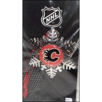 Calgary Flames Snowflake Ornament