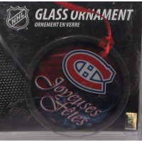 Habs Hanging Glass Ornaments - Français