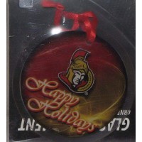 Ottawa Senators Hanging Glass Ornaments