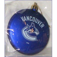 Vancouver Canucks Disk Shatterproof Tree Ornament