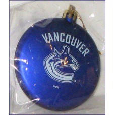 Vancouver Canucks Disk Shatterproof Tree Ornament