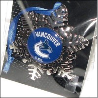 Vancouver Canucks Snowflake Ornament